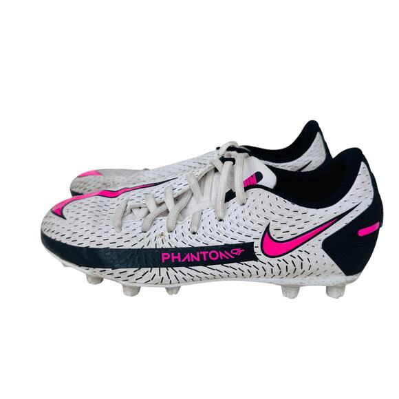 Nike Phantom GT Academy MG Soccer Cleats Unisex Child 1Y White Pink CK8477-160 - Picture 2 of 8